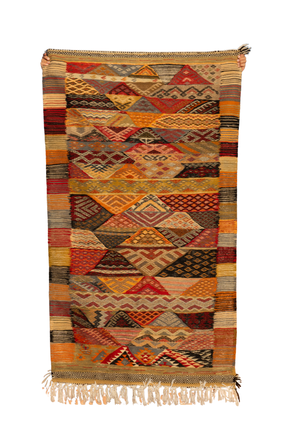 MOROCCAN KELIM RUG | CREAM