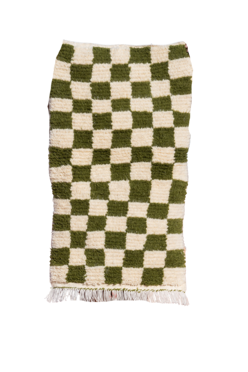 MOROCCAN BERBER RUG | GREEN CHECKER SMALL