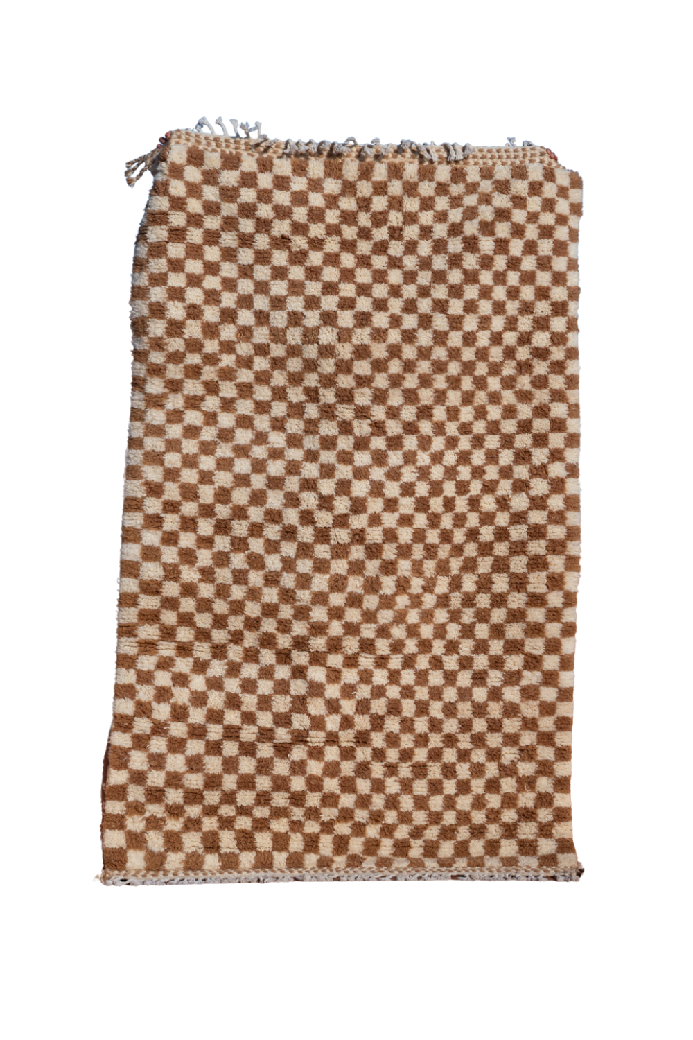 MOROCCAN BERBER RUG | CARAMEL CHECKER