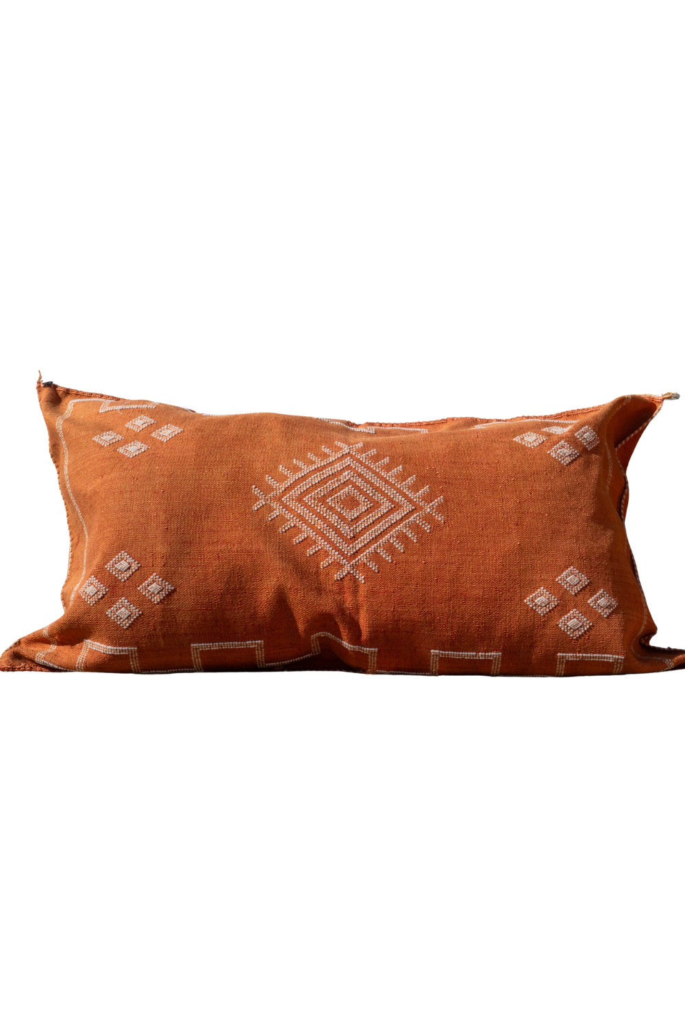 MOROCCAN CACTUS PILLOW | DARK ORANGE