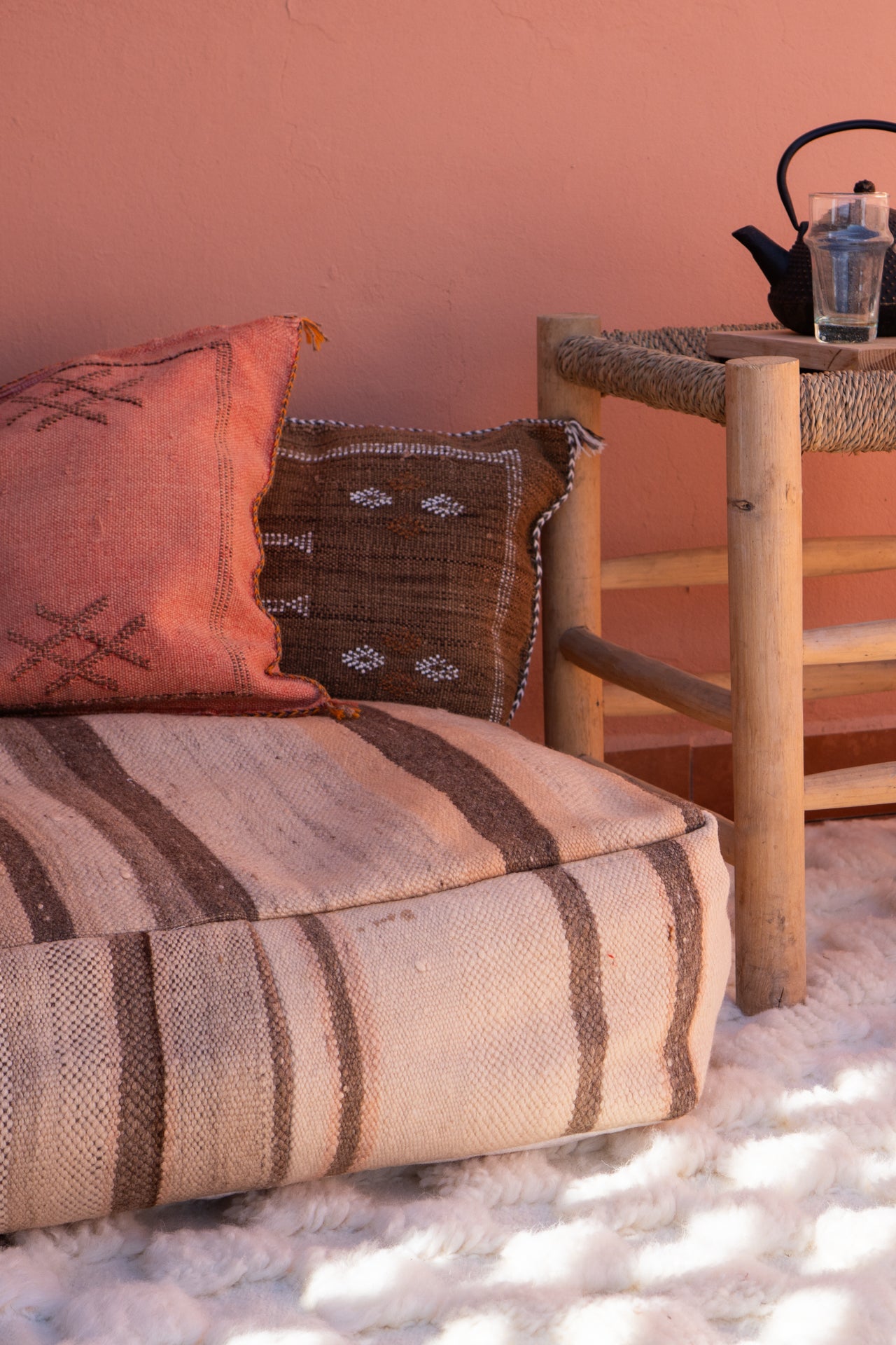 MOROCCAN VINTAGE POUF | THE BAY