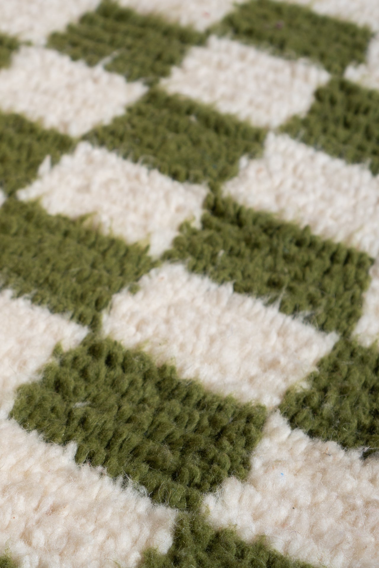 MOROCCAN BERBER RUG | GREEN CHECKER SMALL