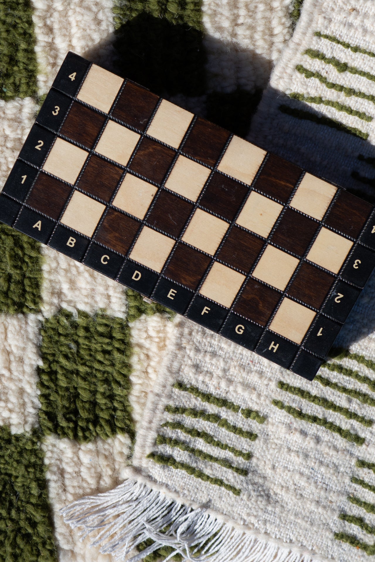MOROCCAN BERBER RUG | GREEN CHECKER SMALL