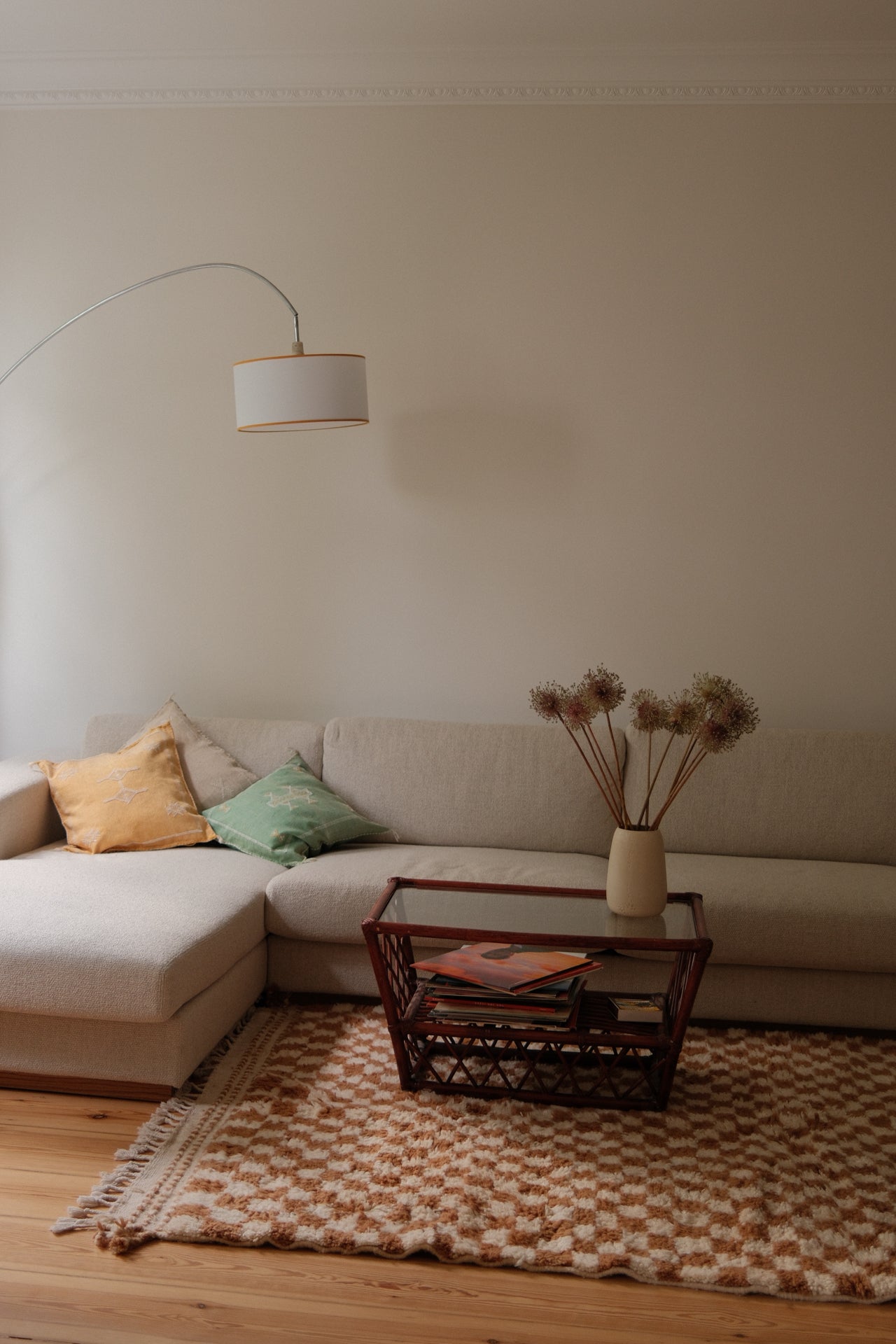 MOROCCAN BERBER RUG | CARAMEL CHECKER