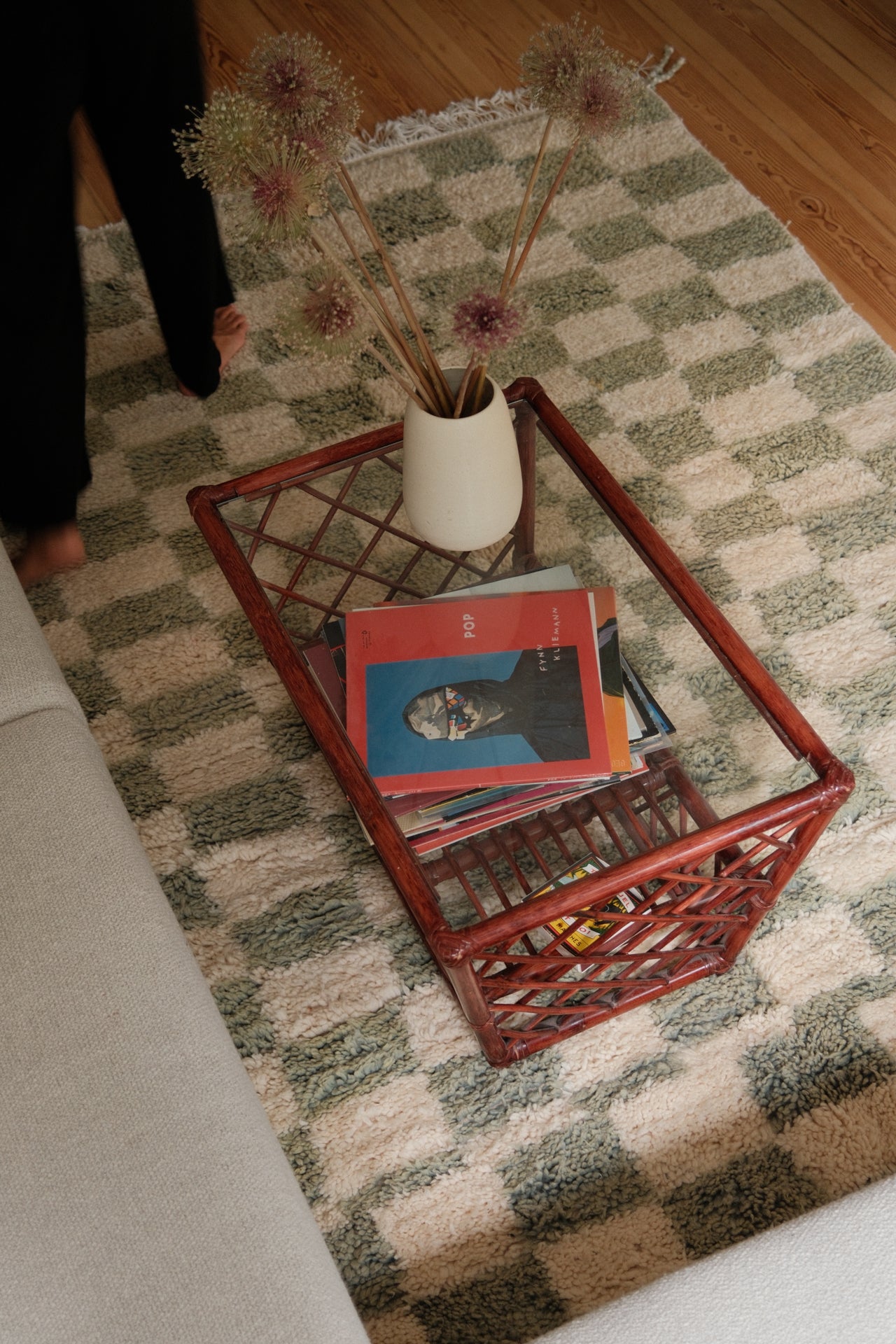 MOROCCAN BERBER RUG | MINT CHECKER