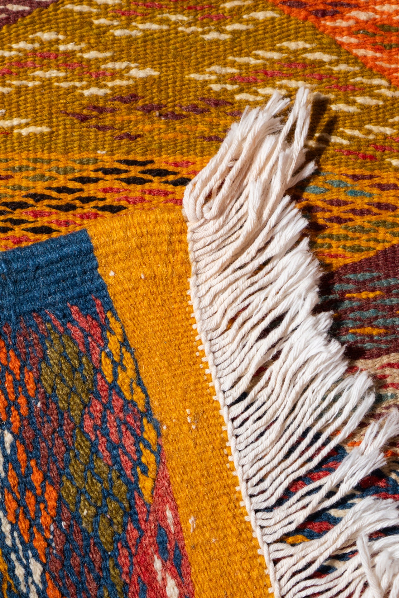 MOROCCAN KELIM RUG | ORANGE