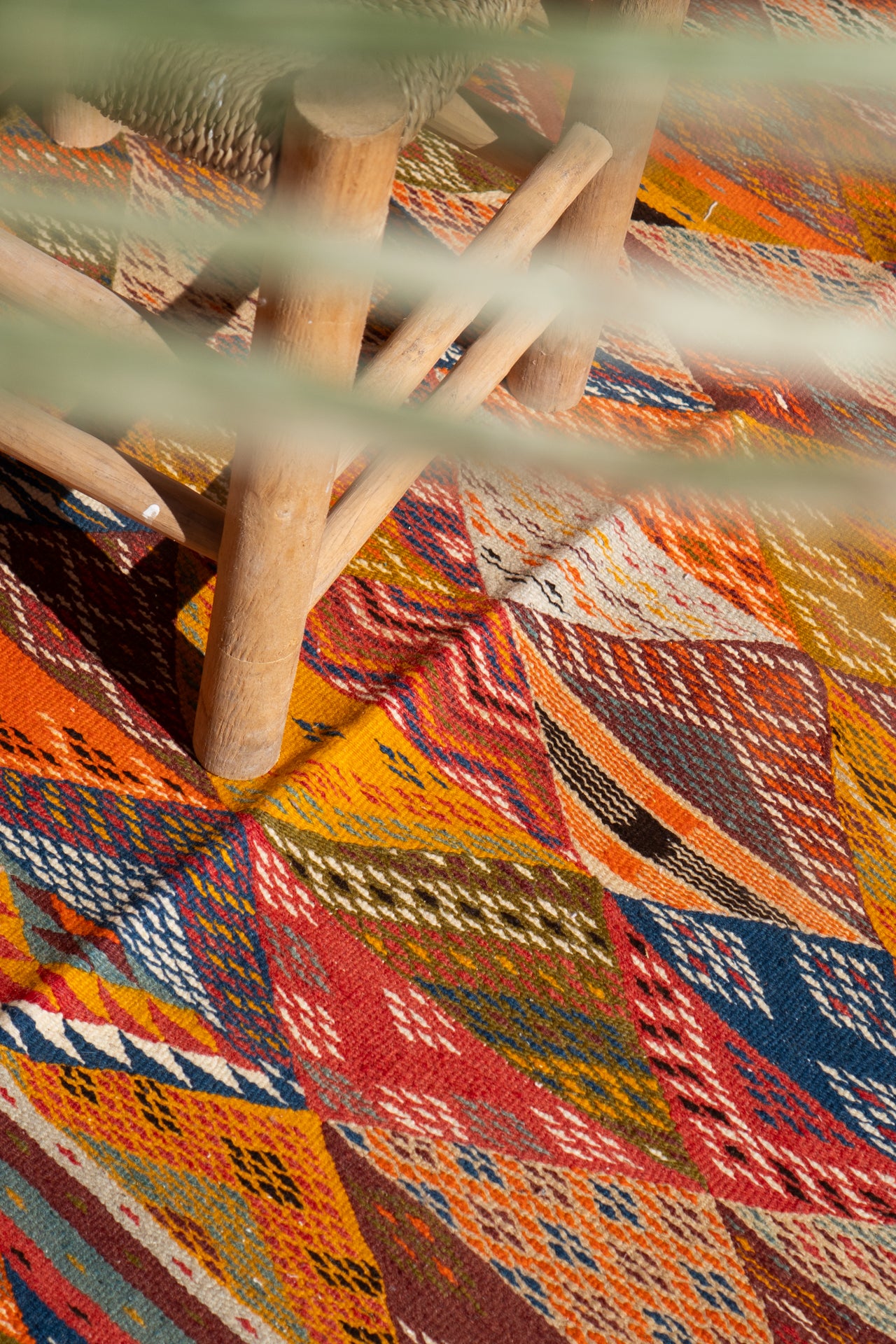 MOROCCAN KELIM RUG | ORANGE