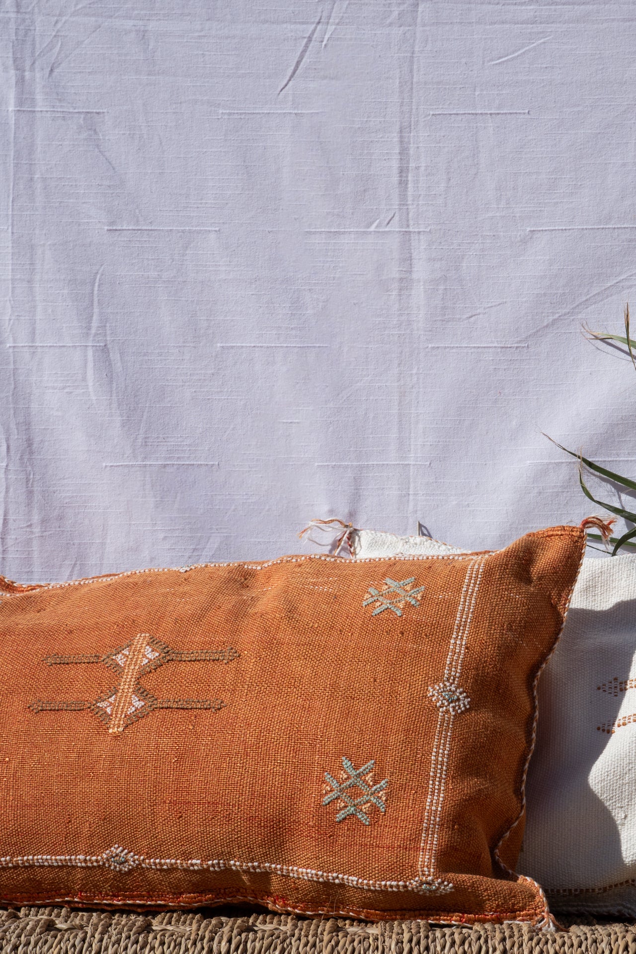 MOROCCAN CACTUS PILLOW | PASTEL ORANGE