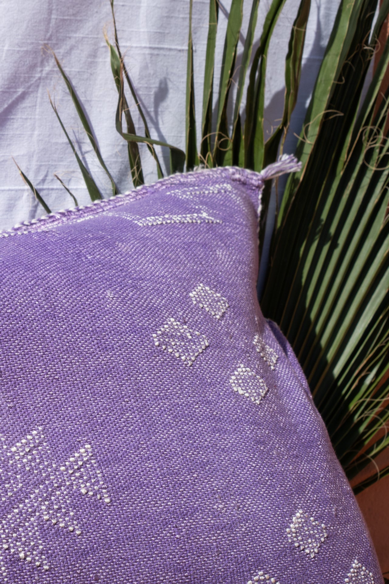 MOROCCAN CACTUS PILLOW | PURPLE