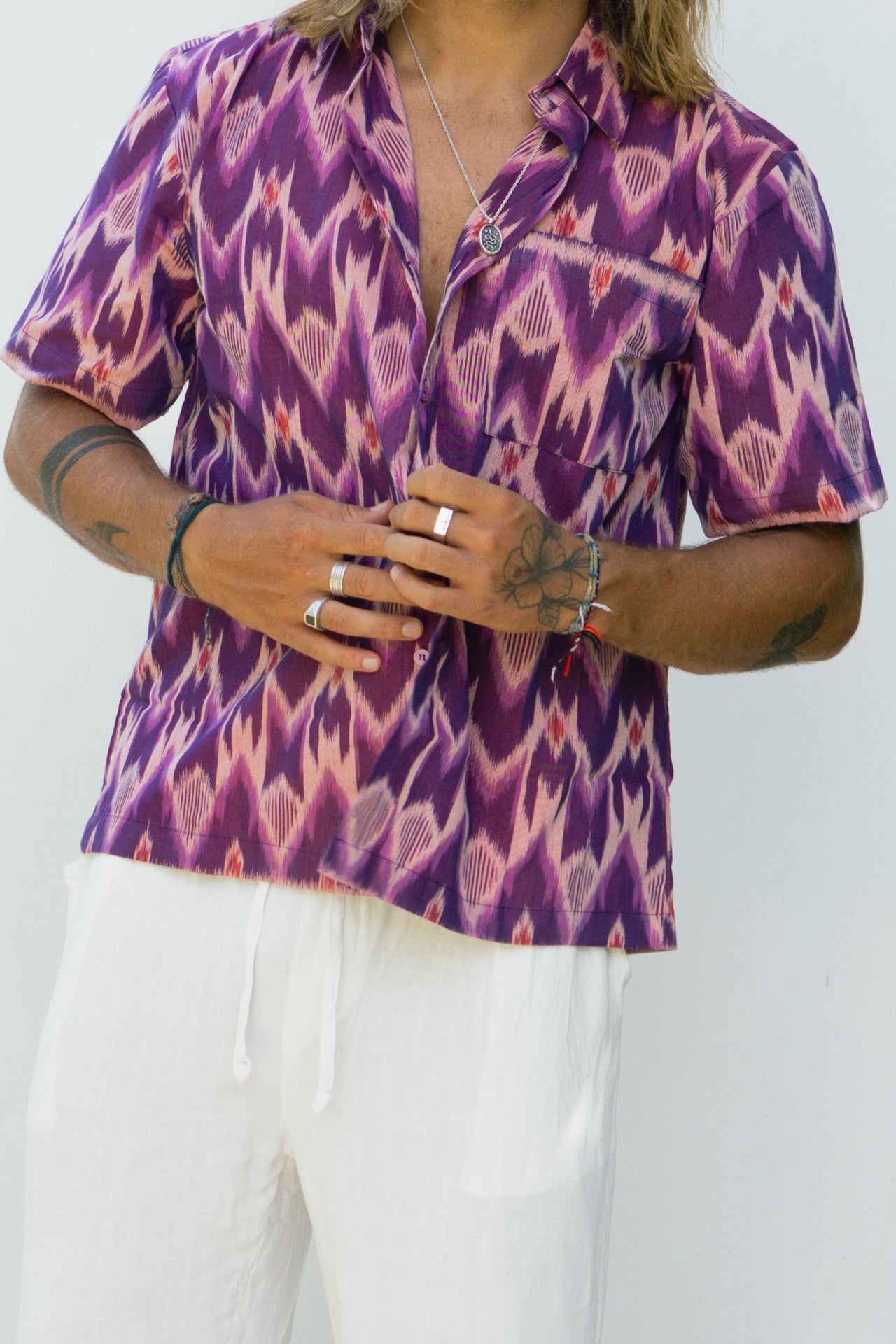 TAWA SHIRT MEN PURPLE