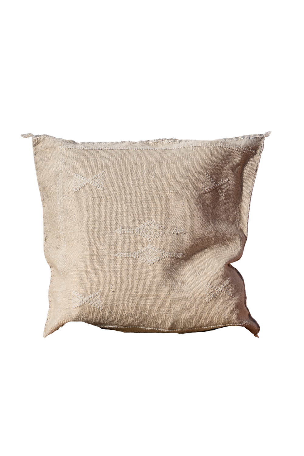 MOROCCAN CACTUS PILLOW  | WHITE CREAM