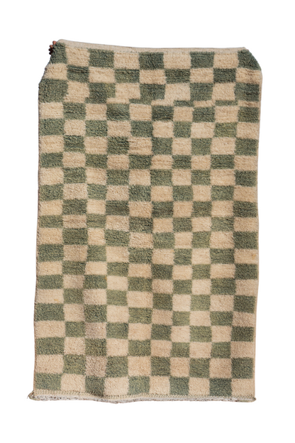 MOROCCAN BERBER RUG | MINT CHECKER