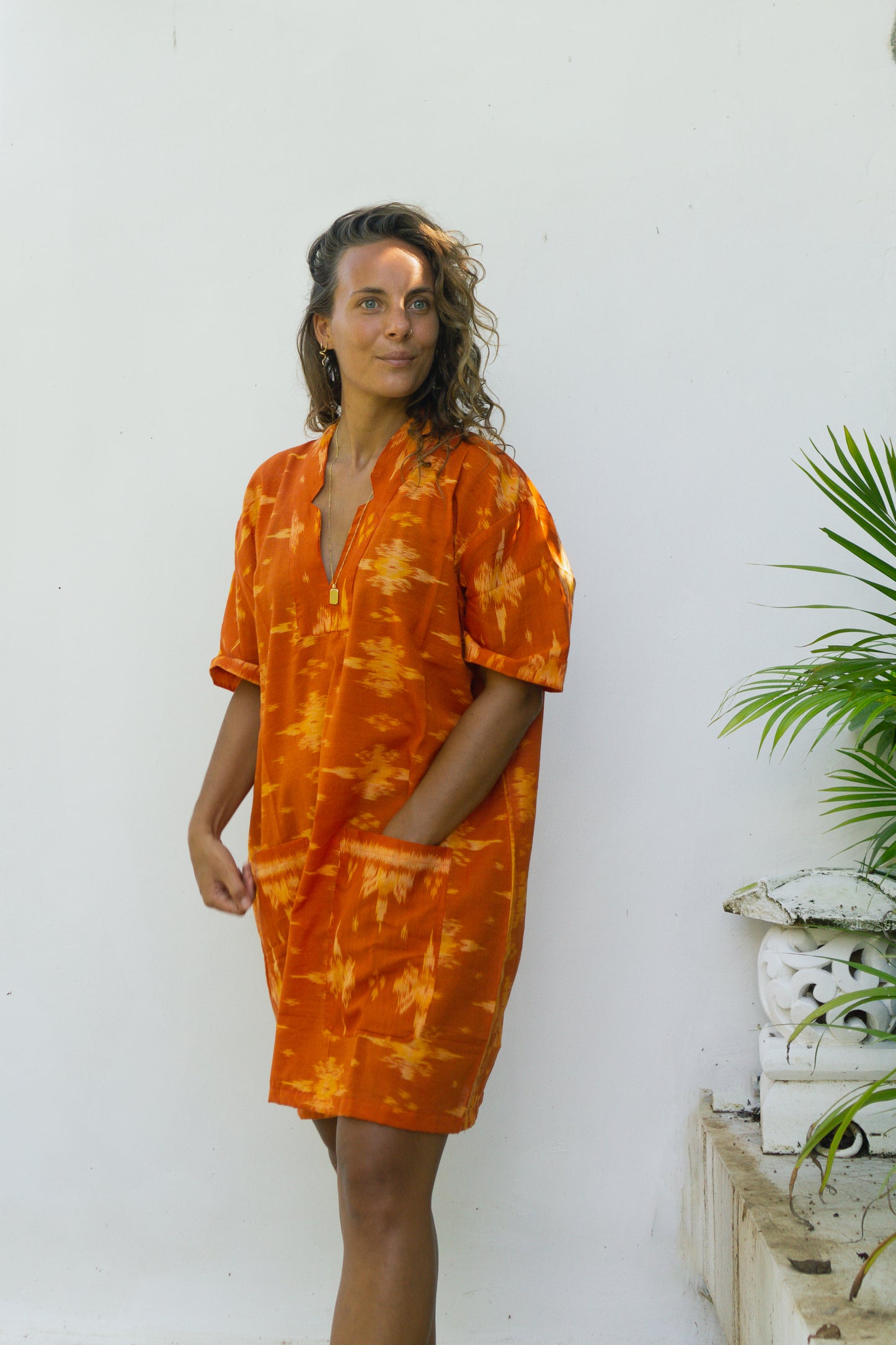 Oversize Shirt Dress Made in Bali Cotton Fair