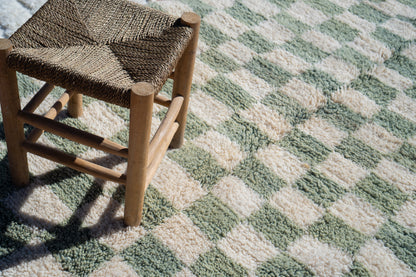 MOROCCAN BERBER RUG | MINT CHECKER