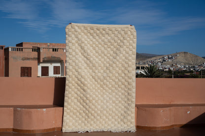 MOROCCAN BERBER RUG | WHITE CHECKER