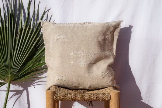 MOROCCAN CACTUS PILLOW | CREAM