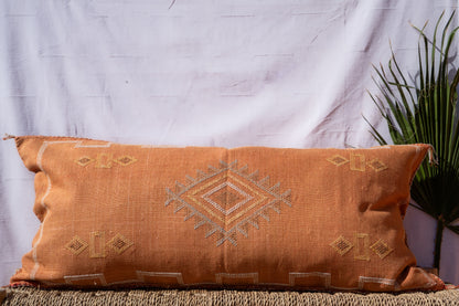 MOROCCAN CACTUS PILLOW | PASTEL RED