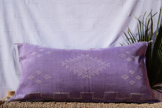 MOROCCAN CACTUS PILLOW | PURPLE