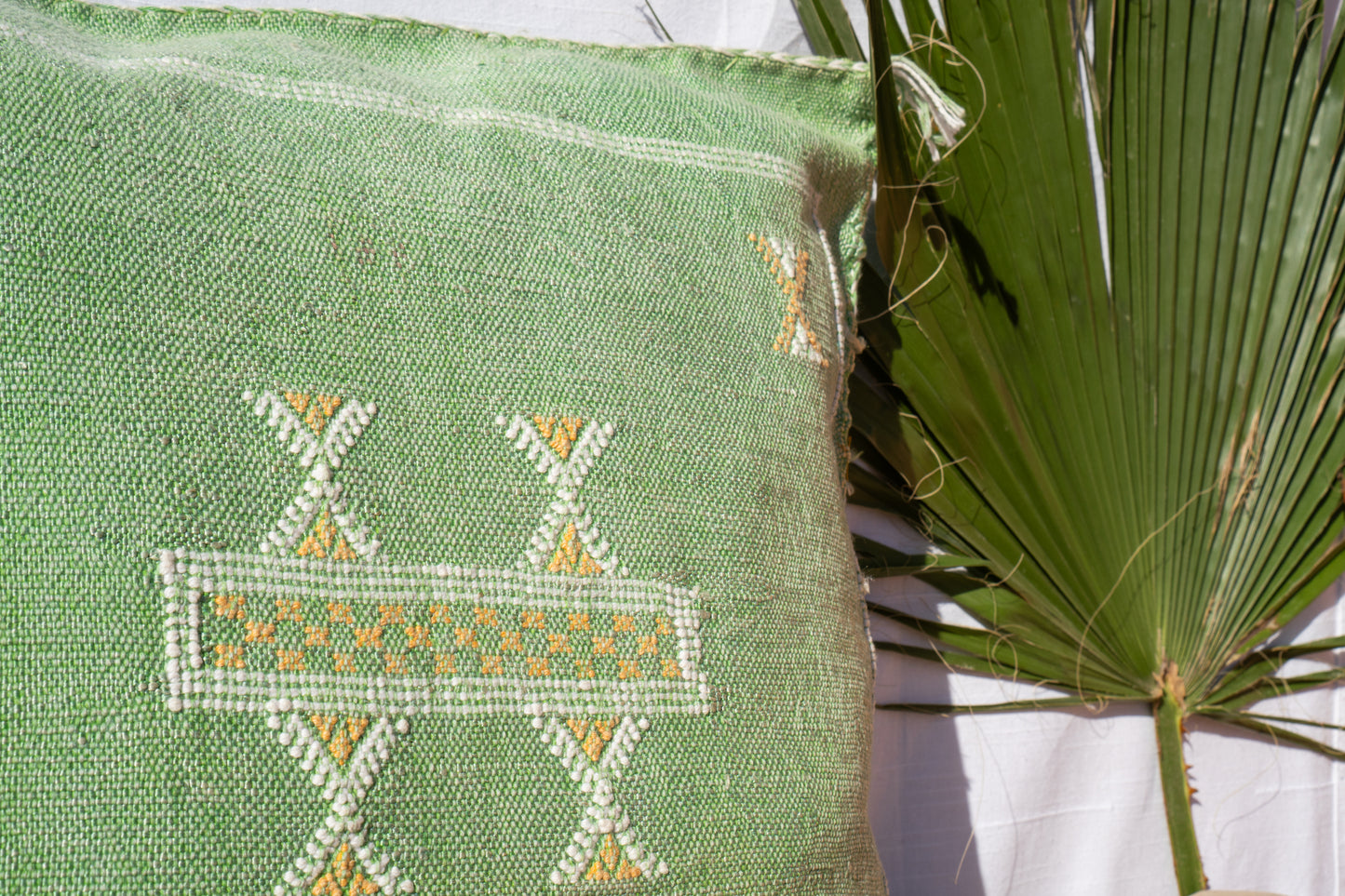 MOROCCAN CACTUS PILLOW | PASTEL GREEN