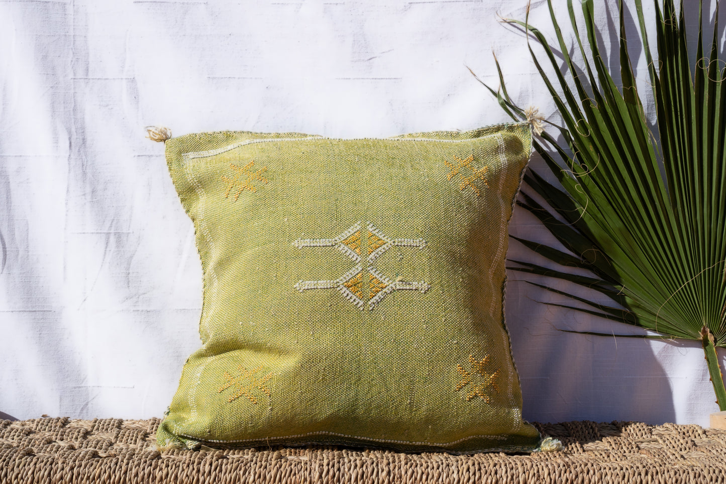 MOROCCAN CACTUS PILLOW | KIWI