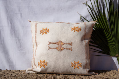 Moroccan Cactus Pillow | Off White