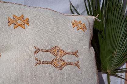 Moroccan Cactus Pillow | Off White