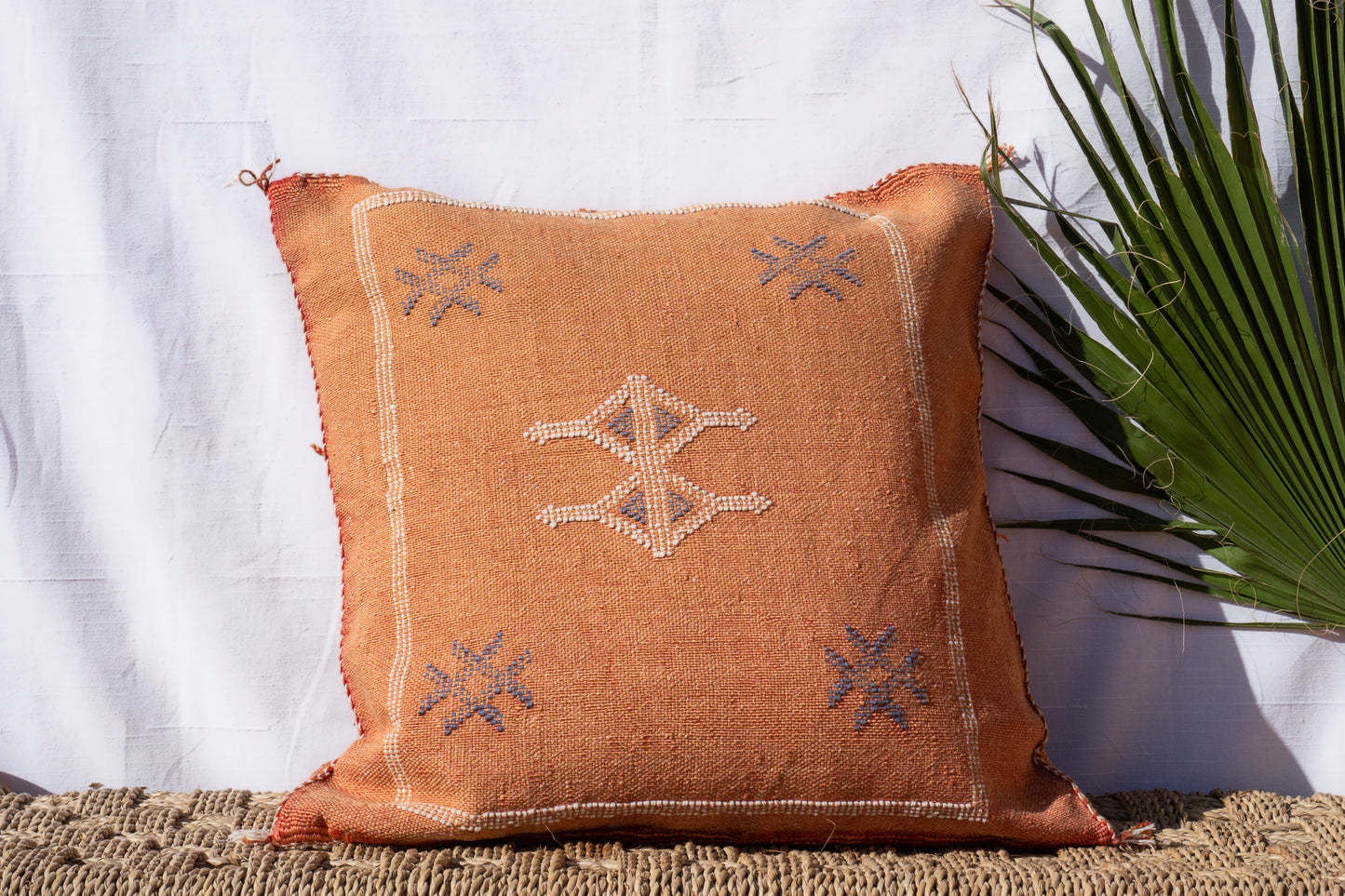 Moroccan Cactus Pillow | Pastel Orange