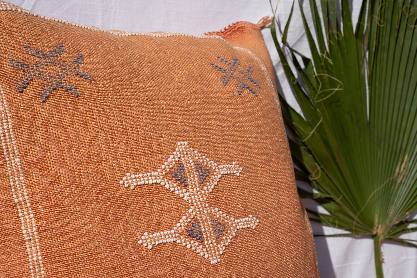 Moroccan Cactus Pillow | Pastel Orange