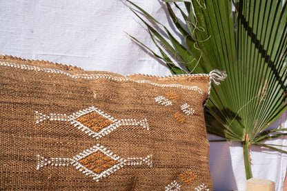 MOROCCAN CACTUS PILLOW | CAMEL