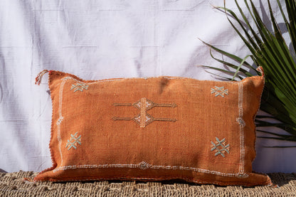 MOROCCAN CACTUS PILLOW | PASTEL ORANGE