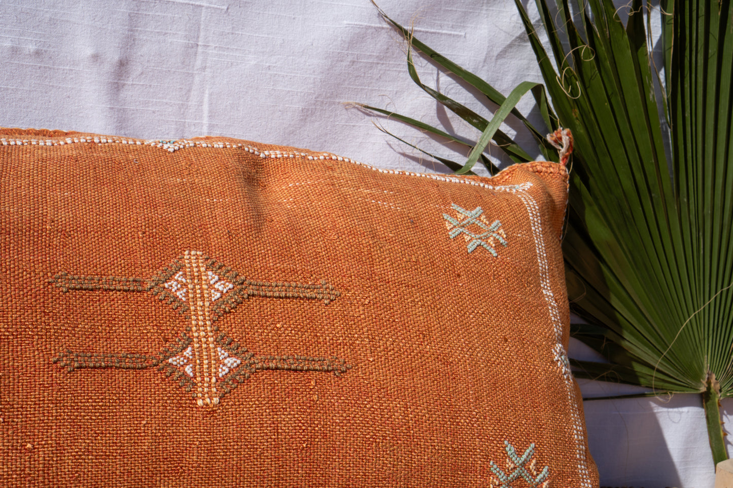 MOROCCAN CACTUS PILLOW | PASTEL ORANGE