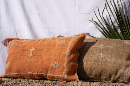 MOROCCAN CACTUS PILLOW | PASTEL ORANGE