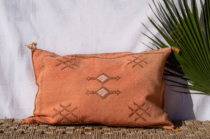 Moroccan Cactus Pillow | Terracotta