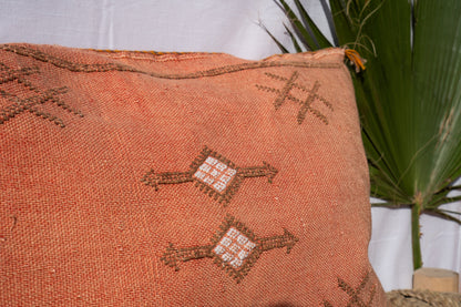 Moroccan Cactus Pillow | Terracotta