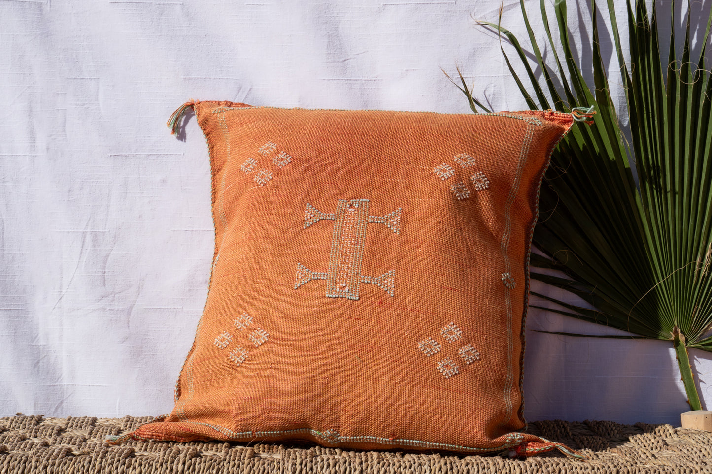 MOROCCAN CACTUS PILLOW | RUSTY