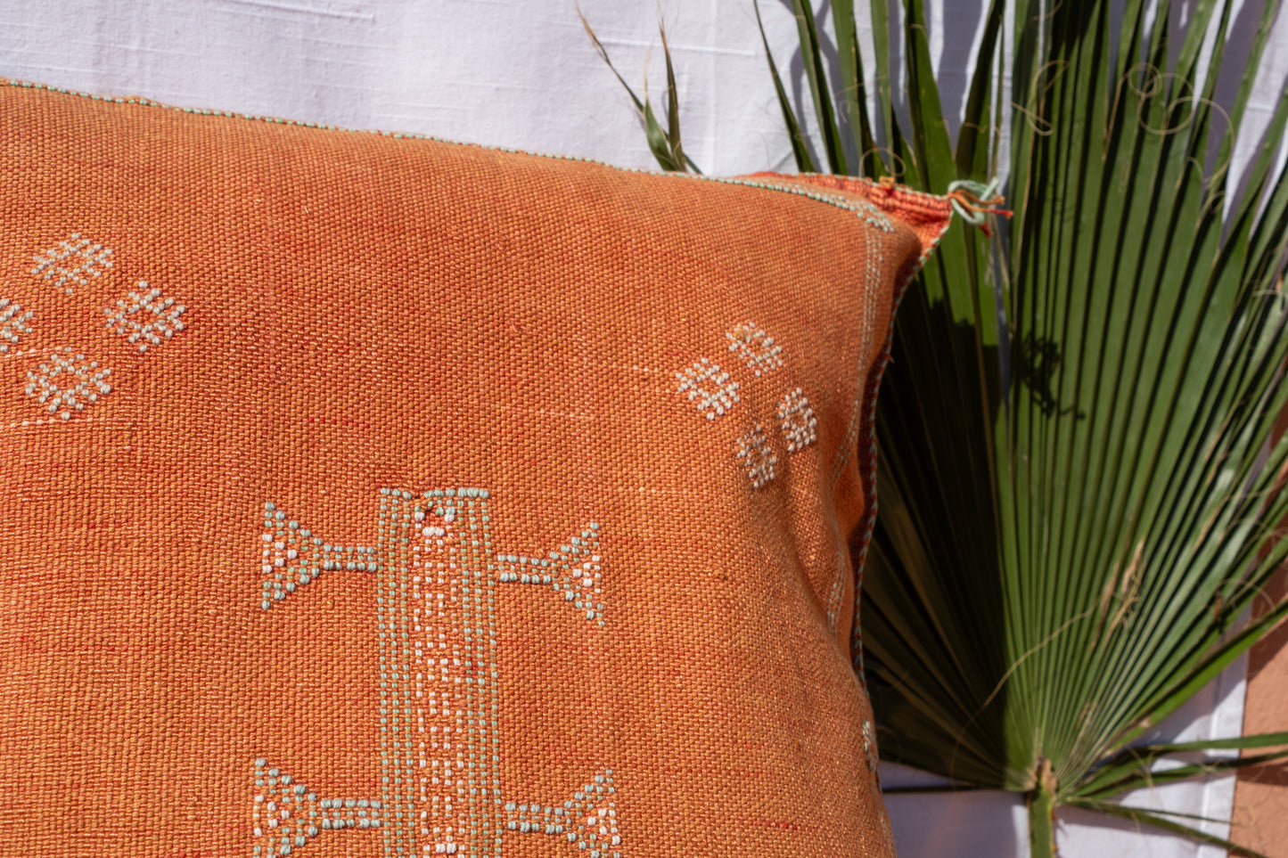 MOROCCAN CACTUS PILLOW | RUSTY