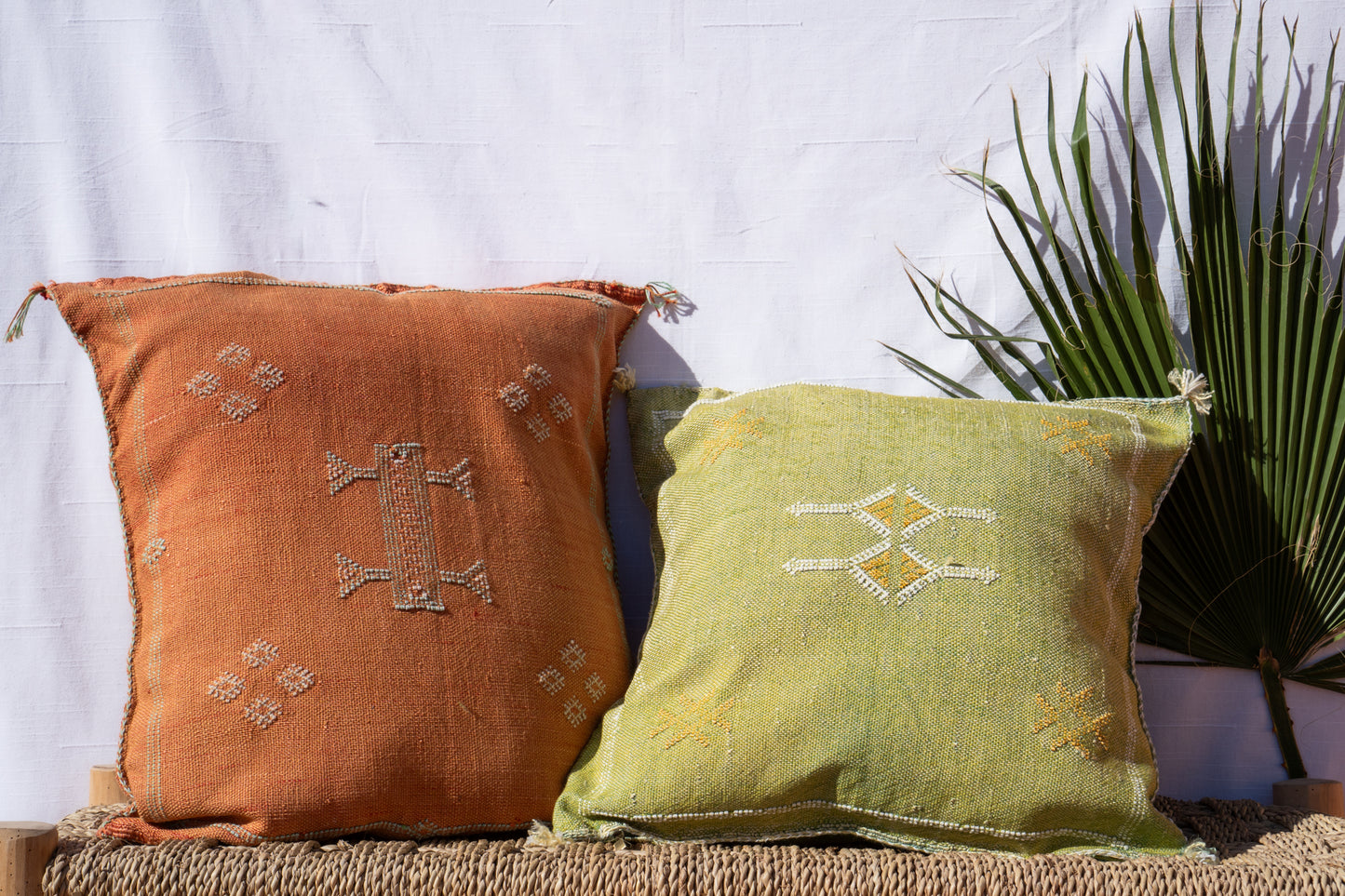 MOROCCAN CACTUS PILLOW | RUSTY