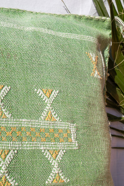 Moroccan Cactus Pillow | Light Green
