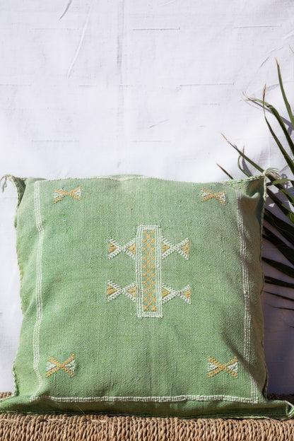 MOROCCAN CACTUS PILLOW | PASTEL GREEN