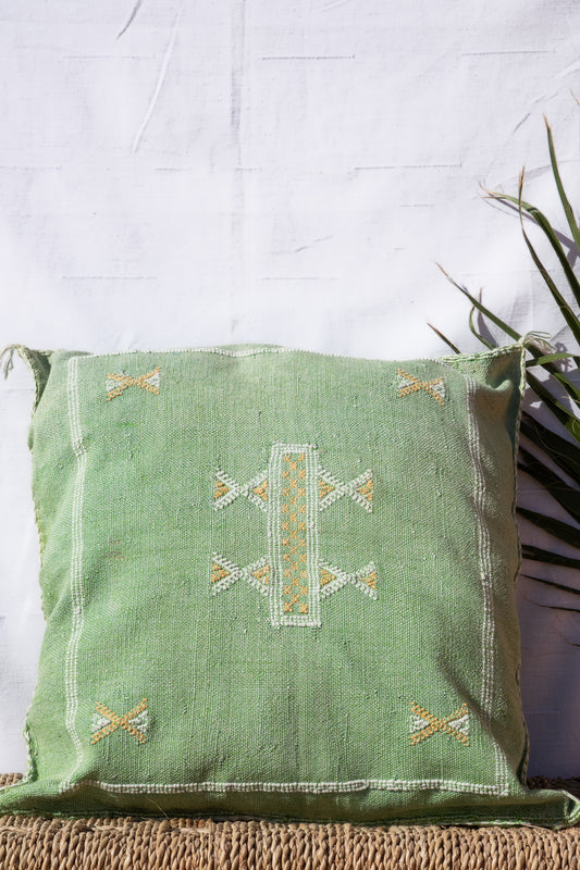 MOROCCAN CACTUS PILLOW | PASTEL GREEN