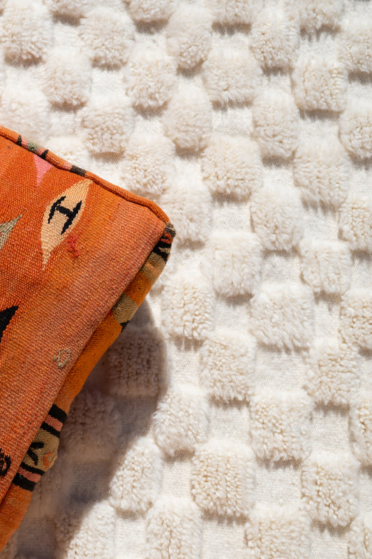 MOROCCAN BERBER RUG | WHITE CHECKER