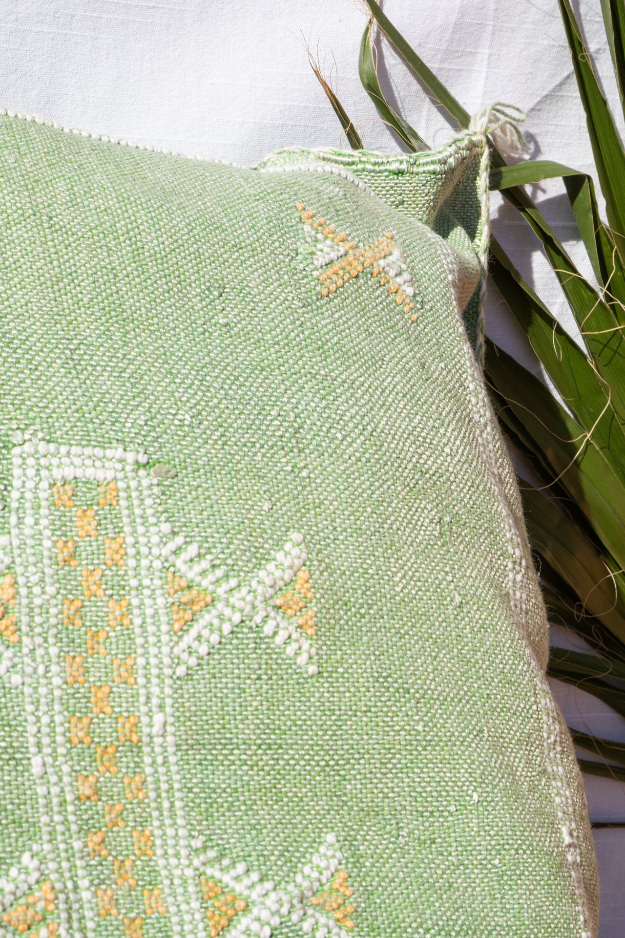 MOROCCAN CACTUS PILLOW | PASTEL GREEN