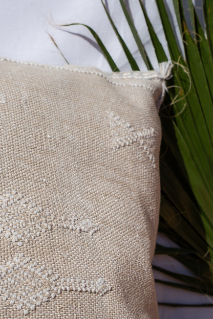 MOROCCAN CACTUS PILLOW | WHITE SAND