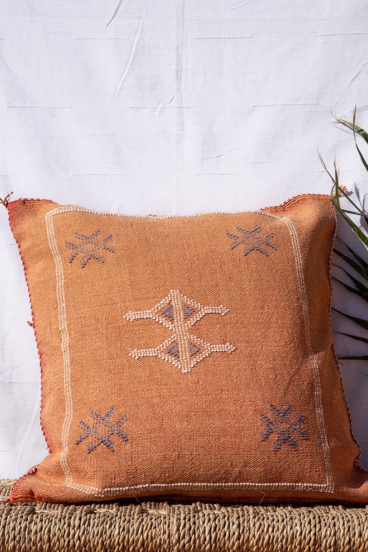 Moroccan Cactus Pillow | Pastel Orange