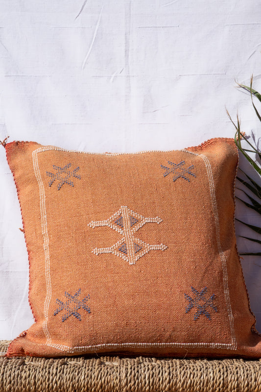 Moroccan Cactus Pillow | Pastel Orange