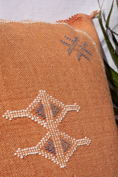 Moroccan Cactus Pillow | Pastel Orange