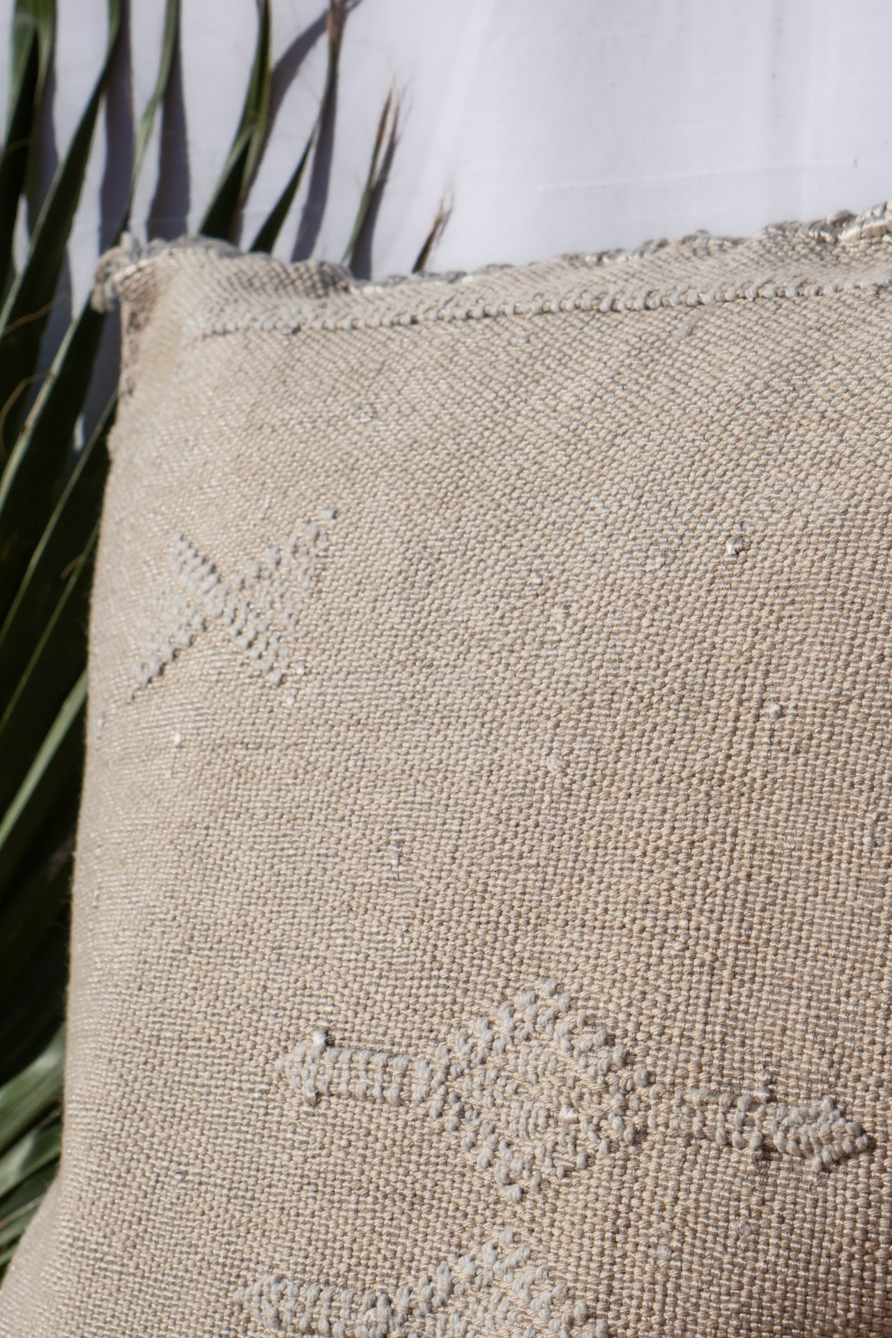 MOROCCAN CACTUS PILLOW | CREAM