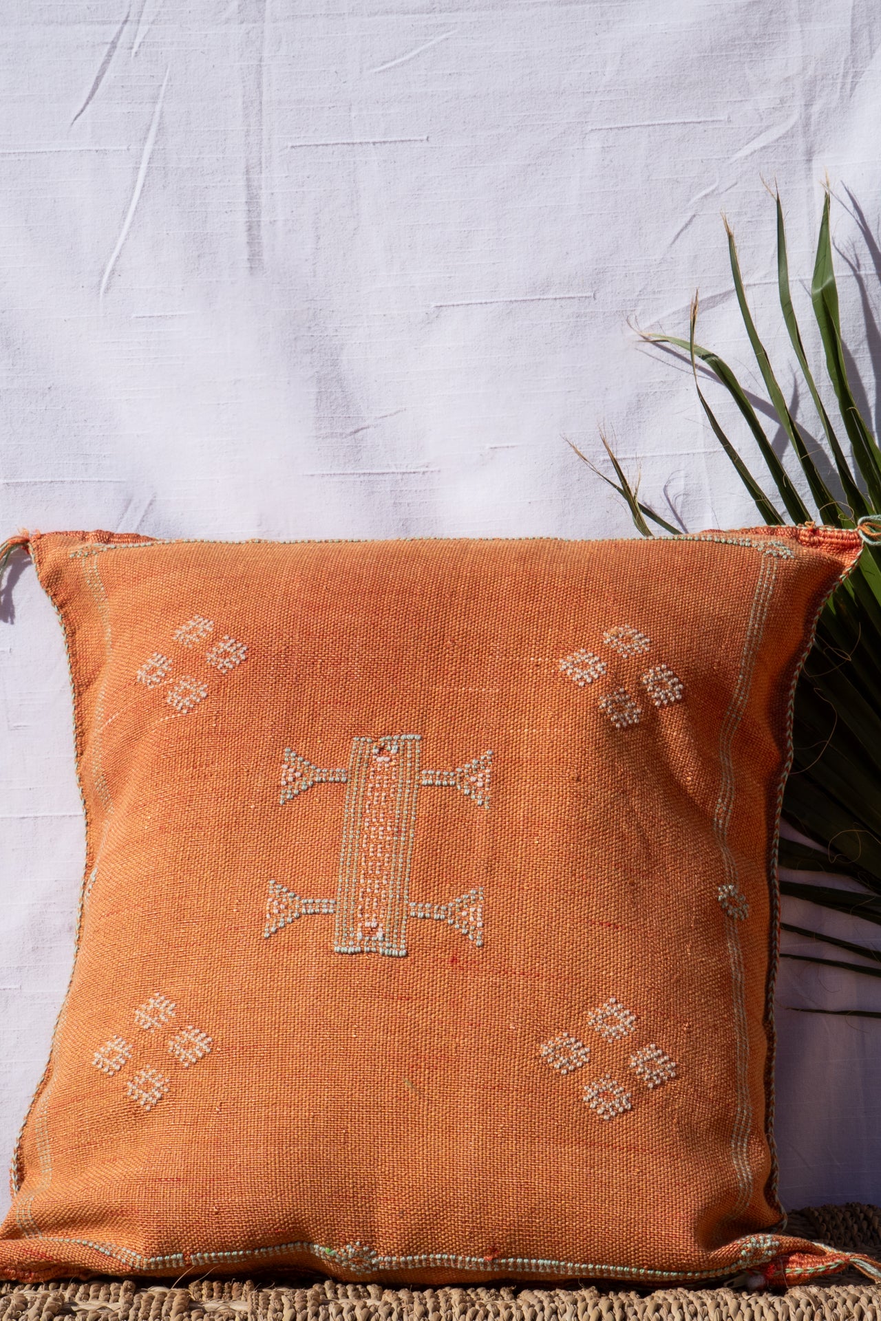 MOROCCAN CACTUS PILLOW | RUSTY