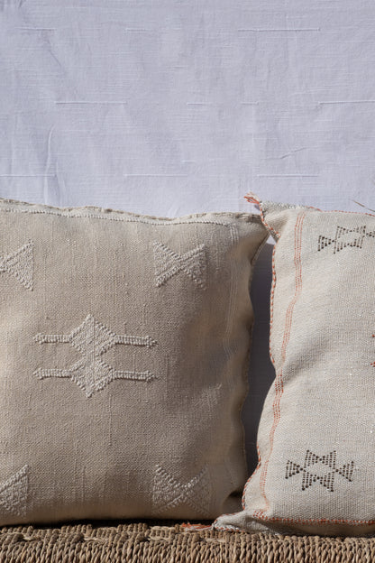 MOROCCAN CACTUS PILLOW  | WHITE CREAM