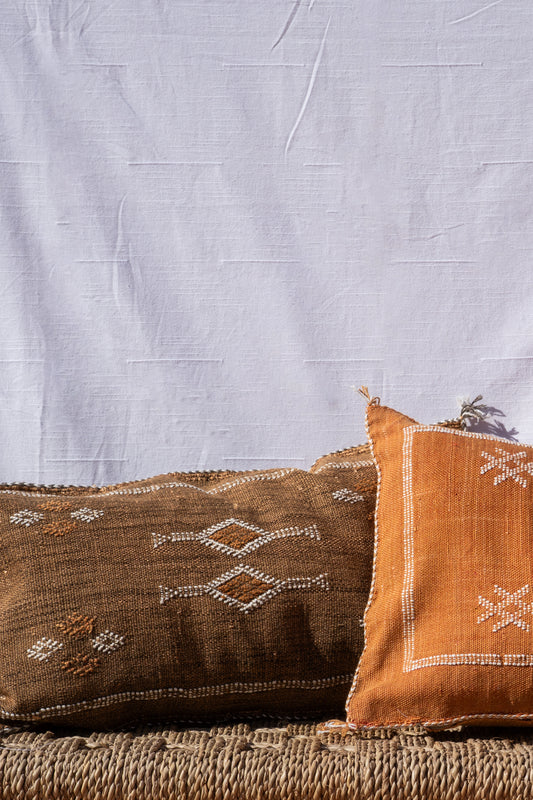 MOROCCAN CACTUS PILLOW | CAMEL
